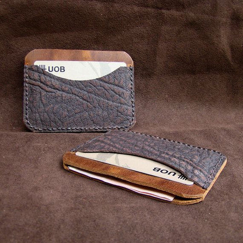 Brown/Grey Leather Wallet